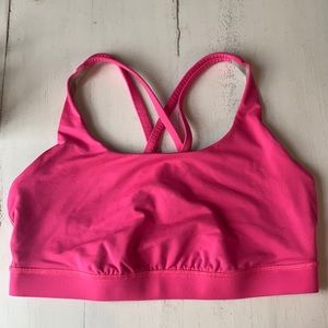 Lulu Lemon Energy Sports Bra- Size 10, Hot Pink.